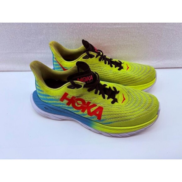 Hoka One One Shoes - Hoka One One Mach 5 Womens Size 9.5B Neon Burst Running Sneakers